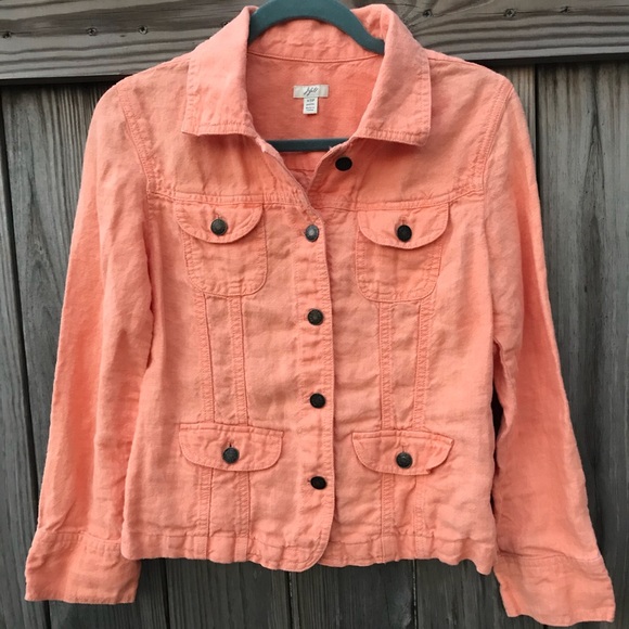 J. Jill Jackets & Blazers - 4/$25 J.Jill | Buttoned Linen Jacket | Petite